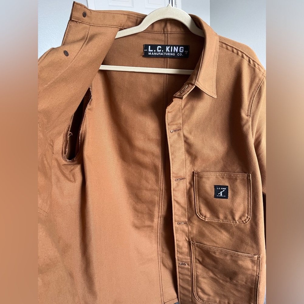 L.C. KING - Brown Duck Chore Coat